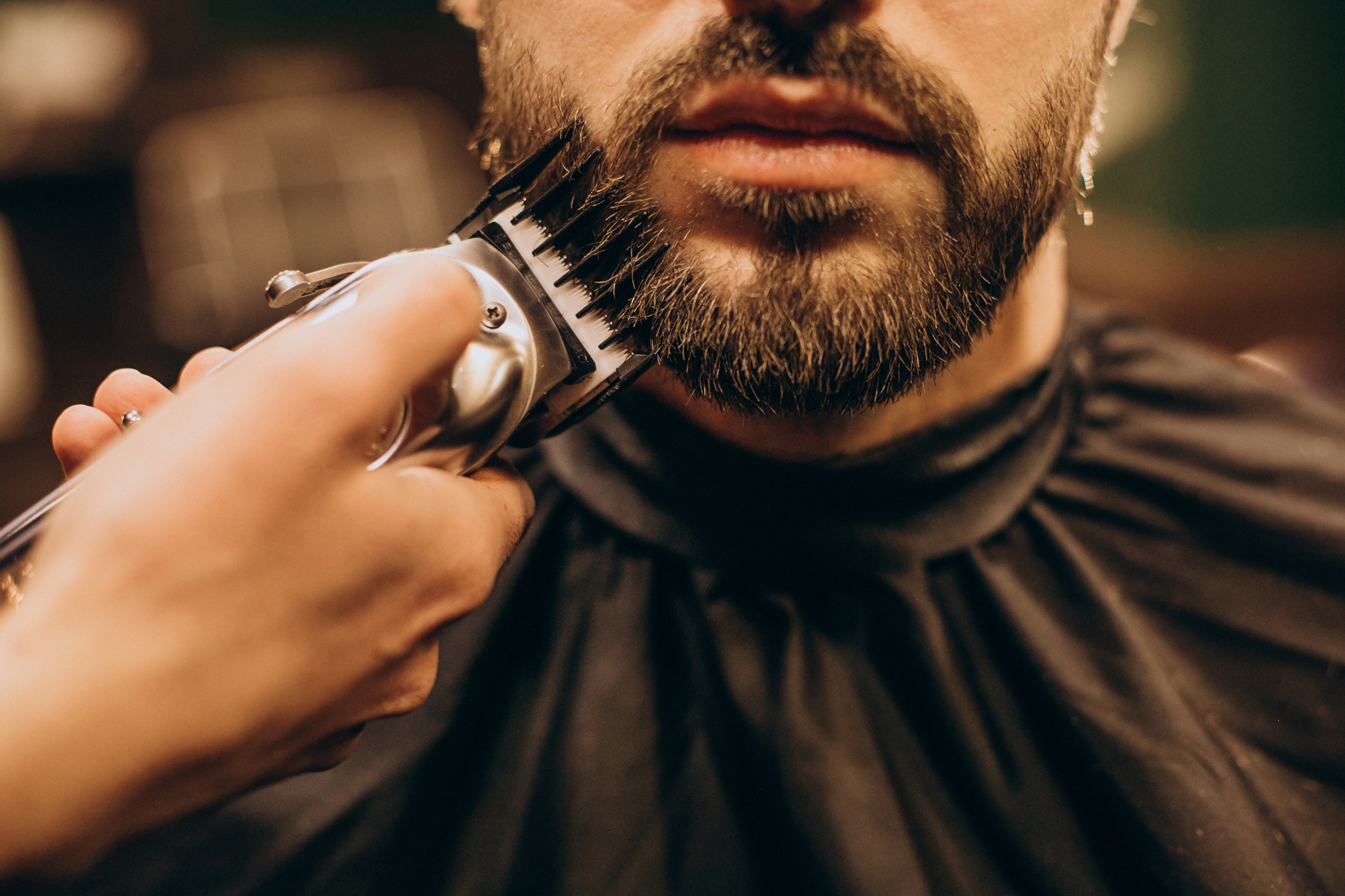 Trim beard shave