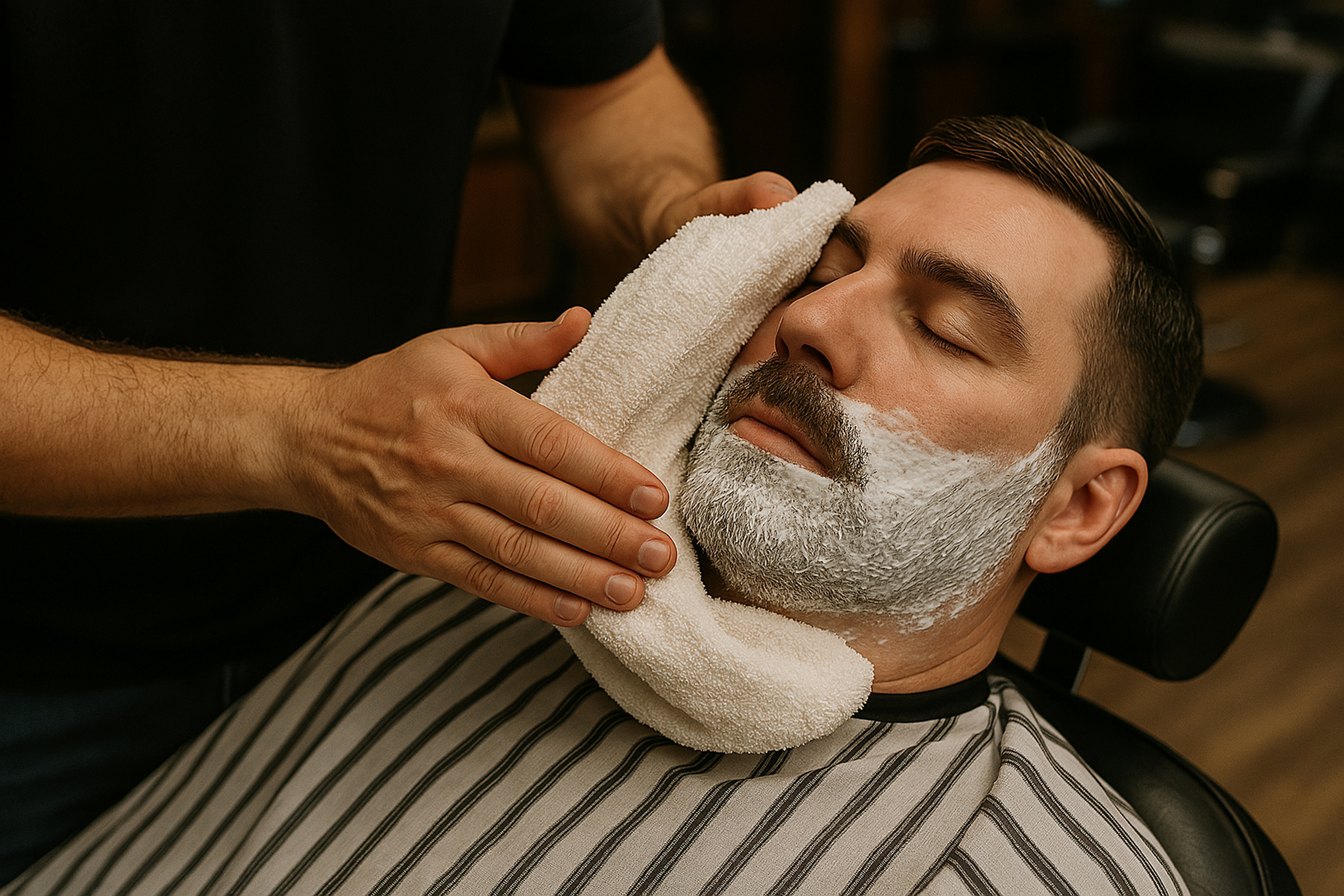 Hot towel shave
